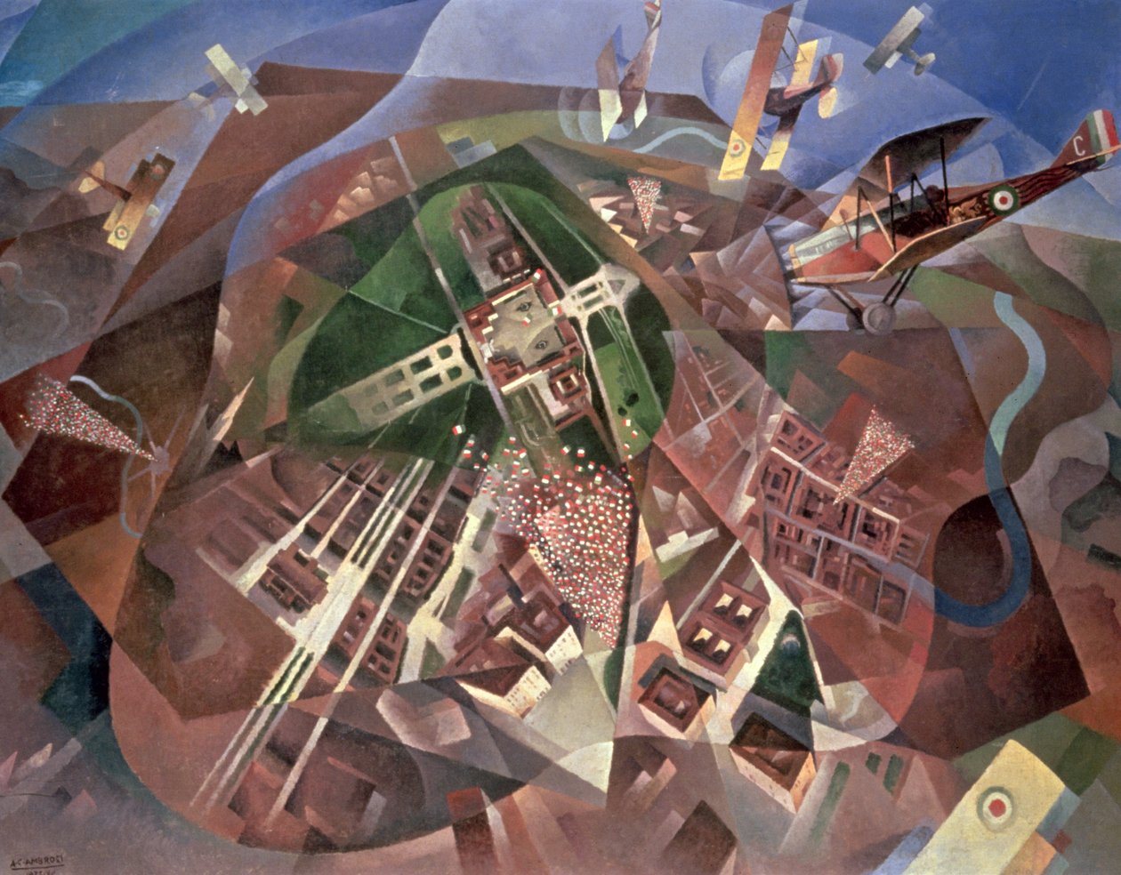Lot nad Wiedniem, 1933 autorstwa Alfredo G. Ambrosi