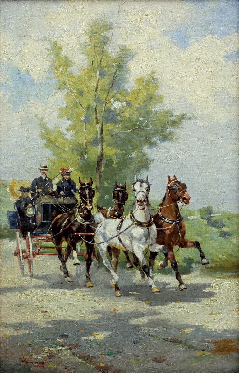 Przejażdżka bryczką autorstwa Alfredo Tominz