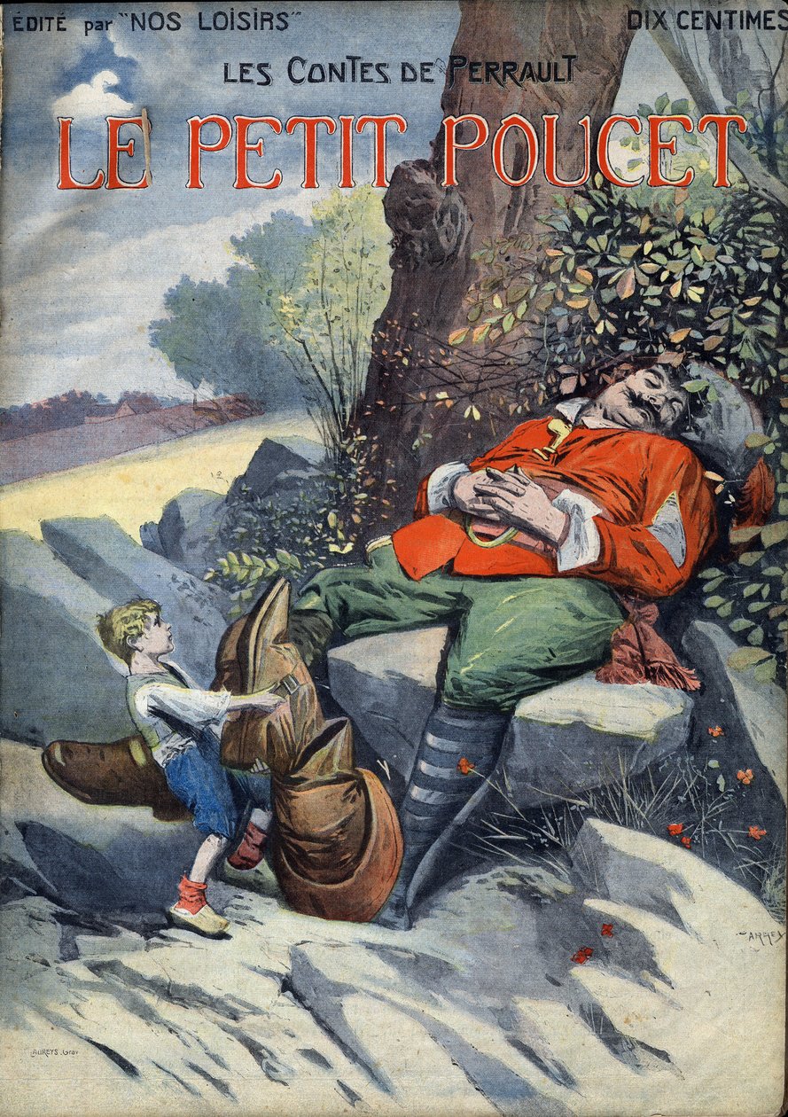 Le Peucet: Opowieść Charlesa Perraulta (1628-1703). Ilustracja Vaccari i Carrey w zbiorze „Les beaux tales”” „Nos loisirs”” około 1910 r. Kolekcja prywatna. autorstwa Alfredo and Carrey Vaccari