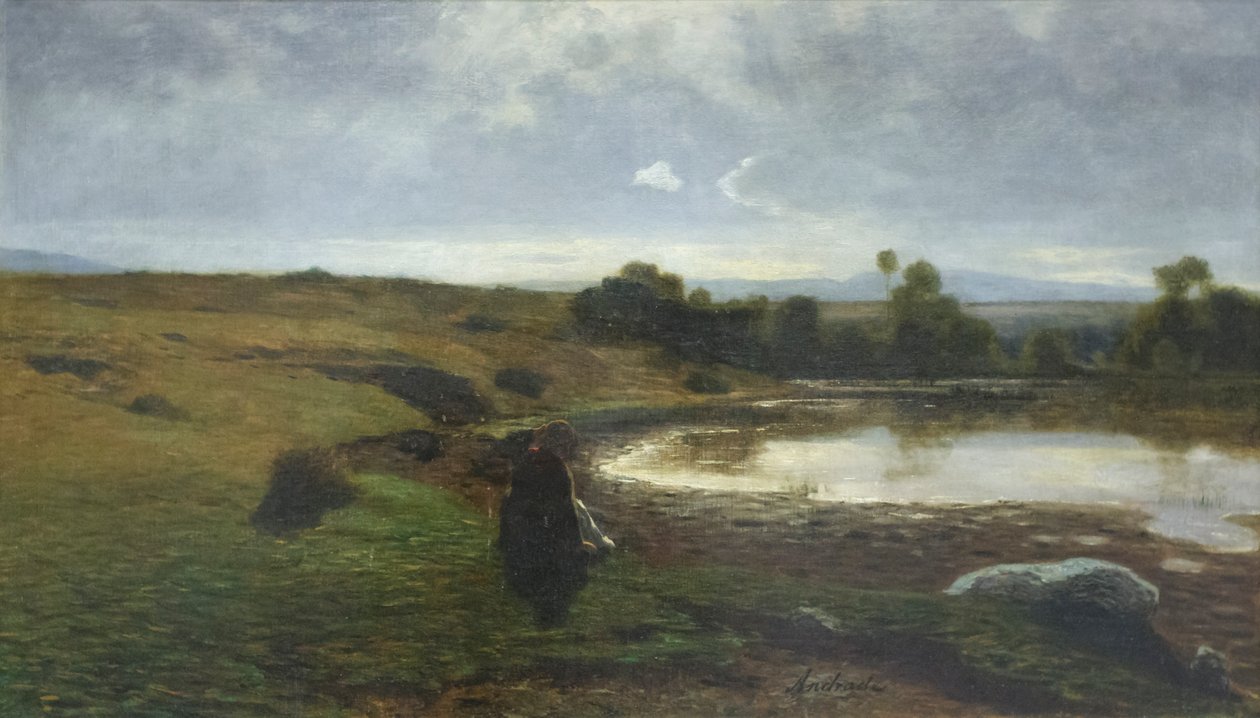 Poranek w Creys, ok. 1863 (olej na płótnie) autorstwa Alfredo D