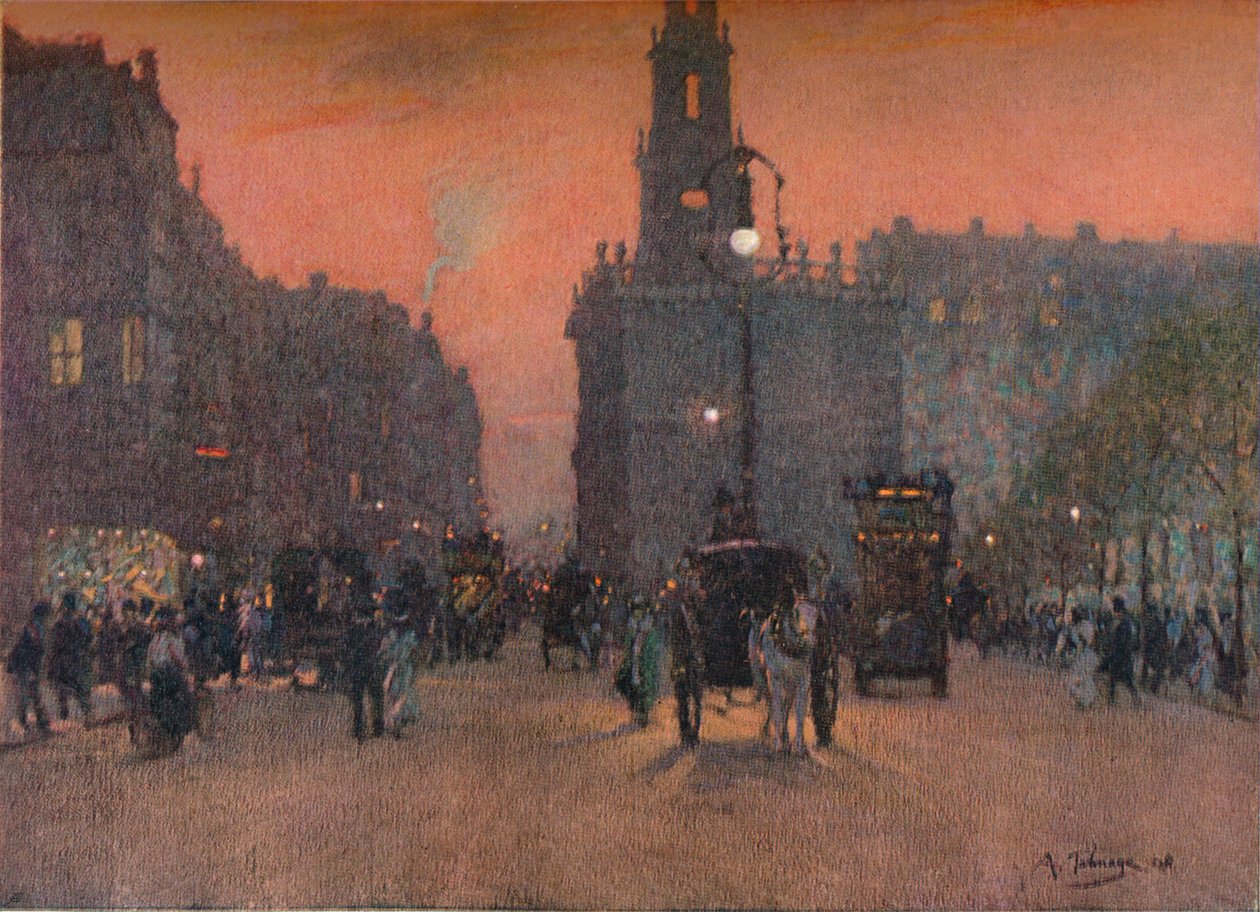 „Św. Mary-Le-Strand”, c1909 autorstwa Algernon Talmage