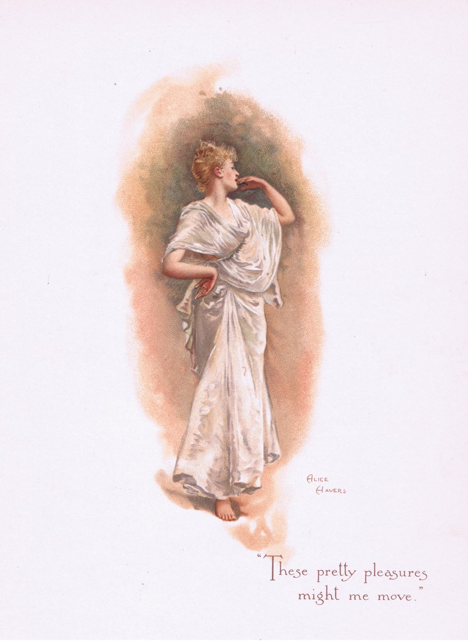 Te ładne przyjemności może możemy przenieść, od niektórych starych pieśni miłosnych pulished przez Hildesheimer & Faulkner, 1892 autorstwa Alice Havers