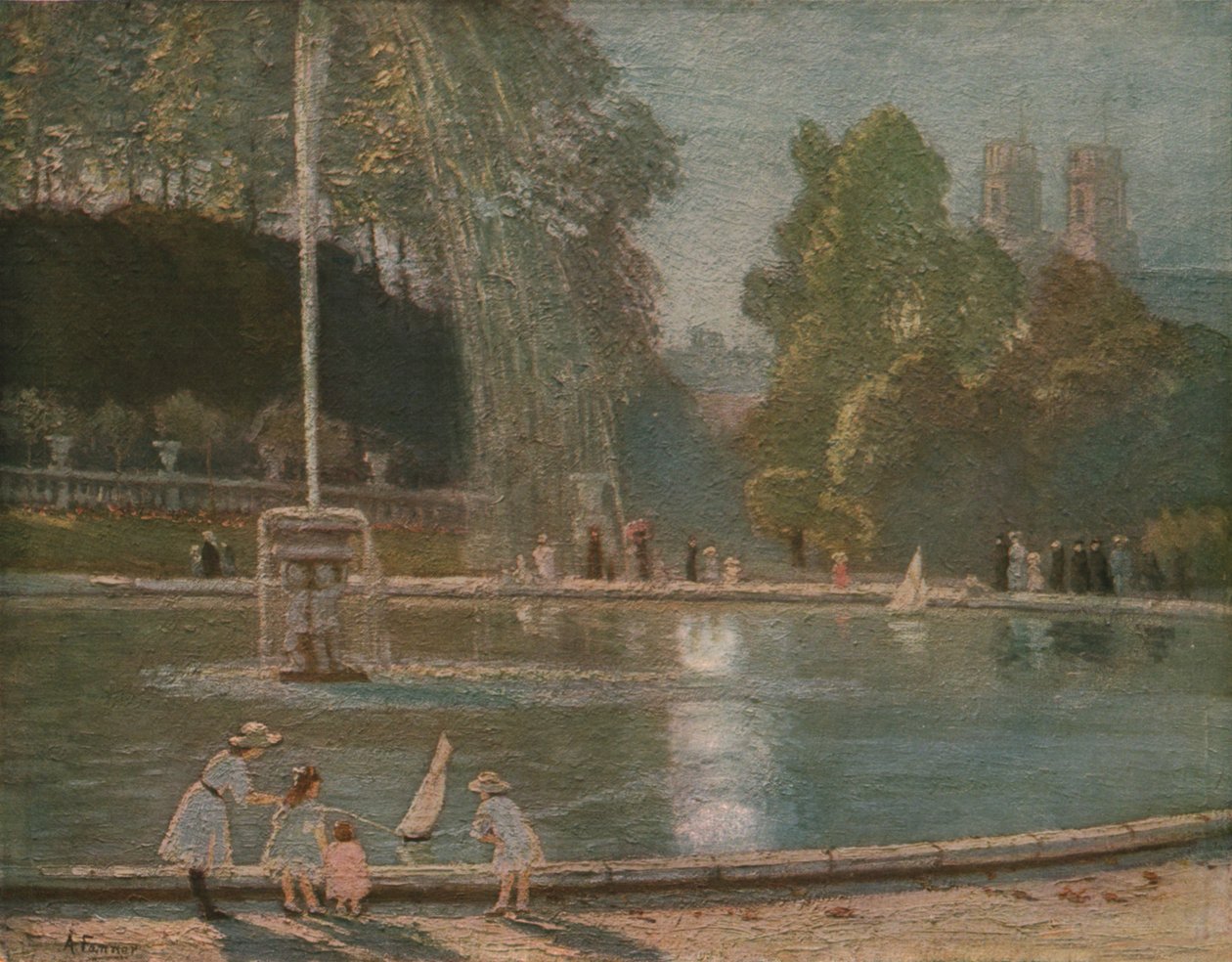 La Fontaine, koniec XIX-początek XX wieku, ok. 1930. autorstwa Alice Maud Fanner