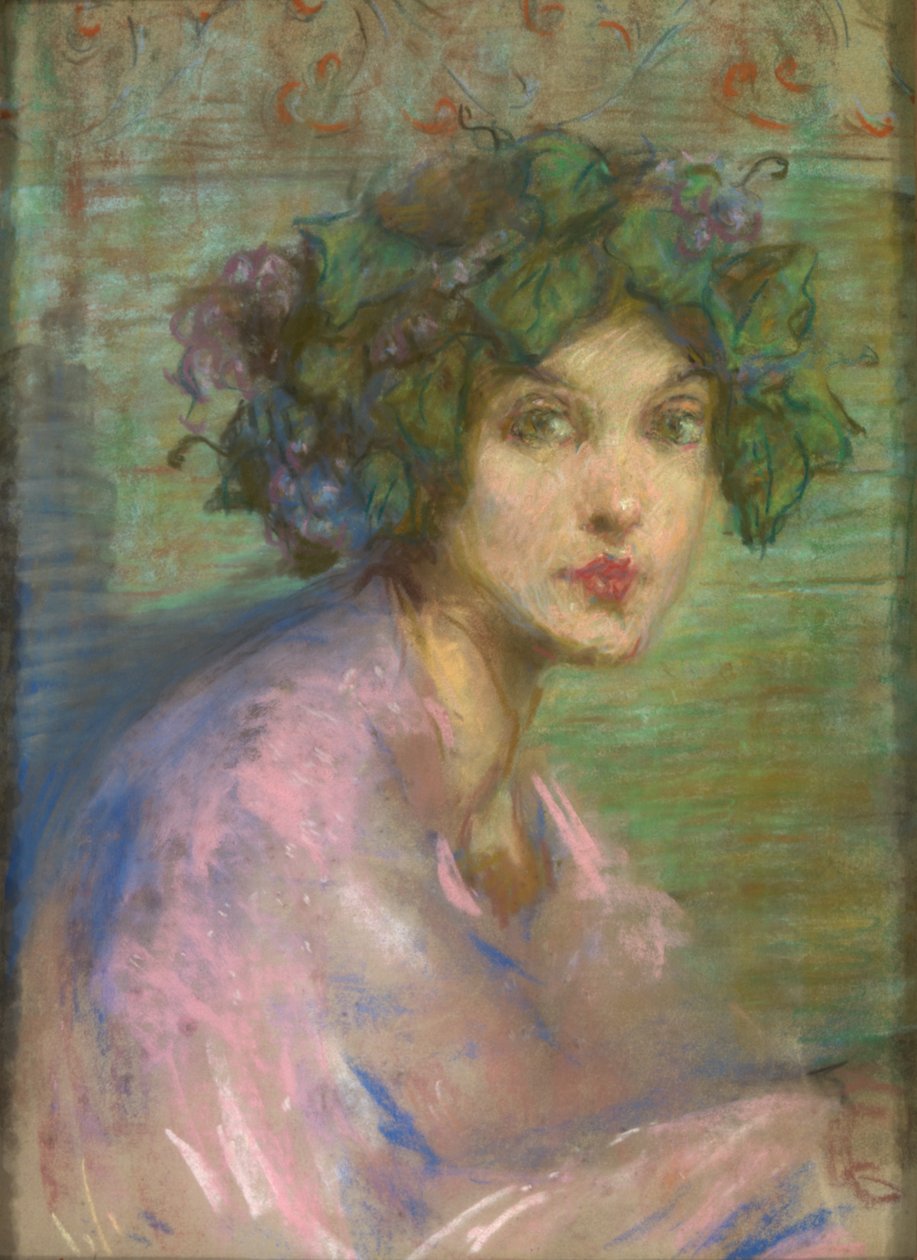 Bachante (pastel na papierze) autorstwa Alice Pike Barney