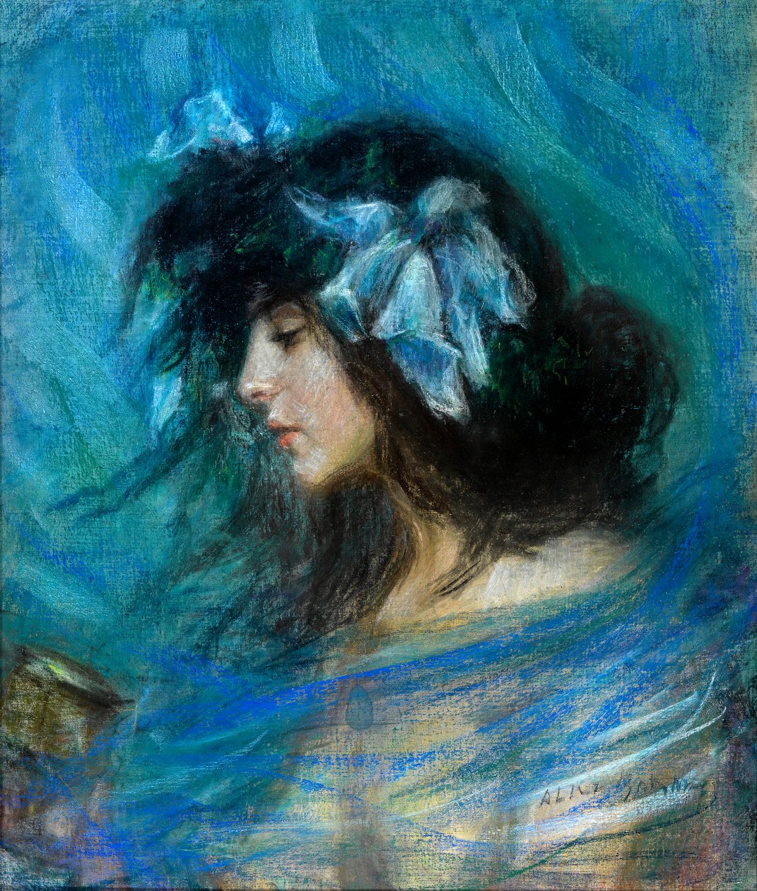 Dreamland, ok. 1906 (pastel na papierze) autorstwa Alice Pike Barney