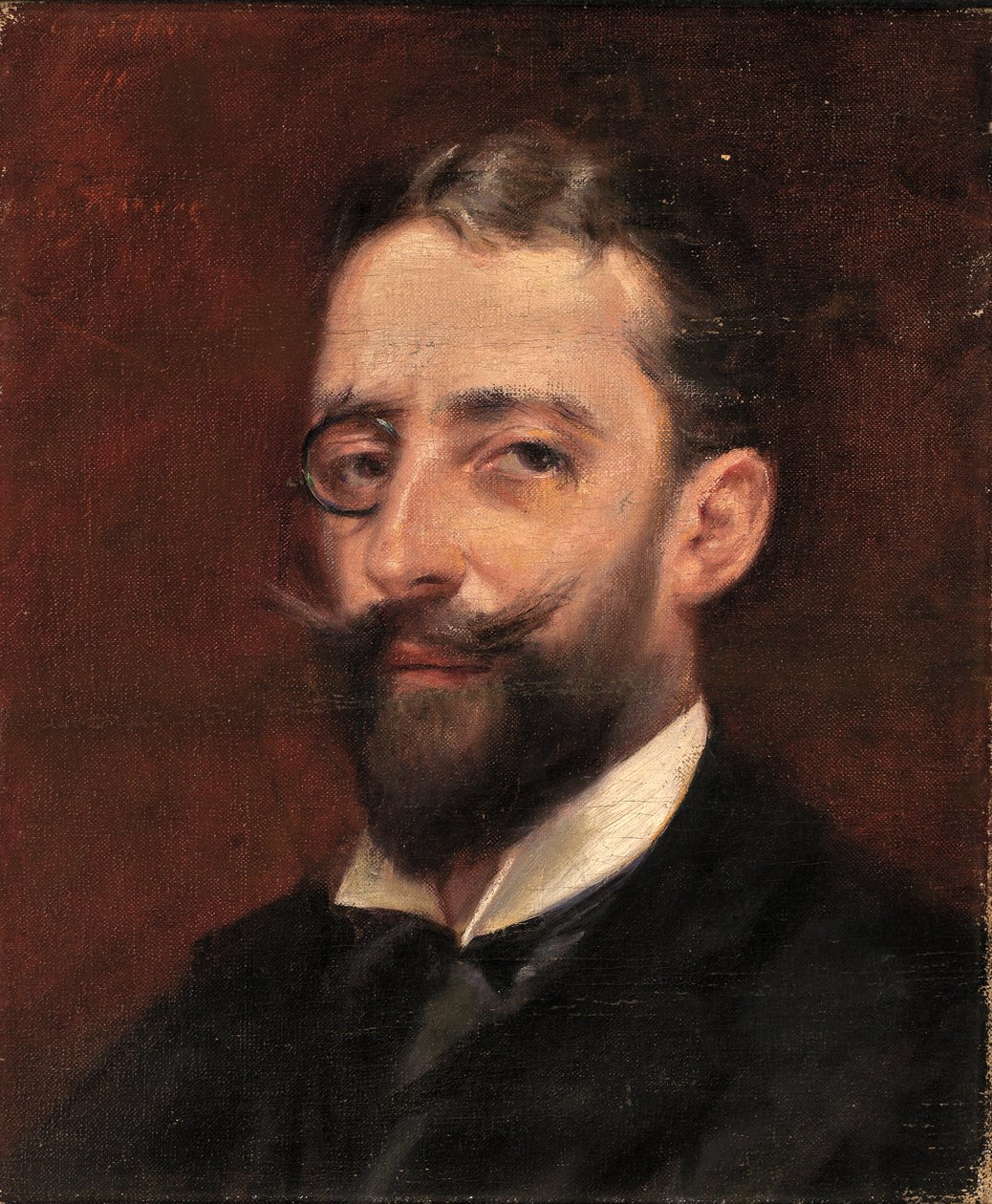 Mężczyzna z Monoclem 1887-1889. autorstwa Alice Pike Barney