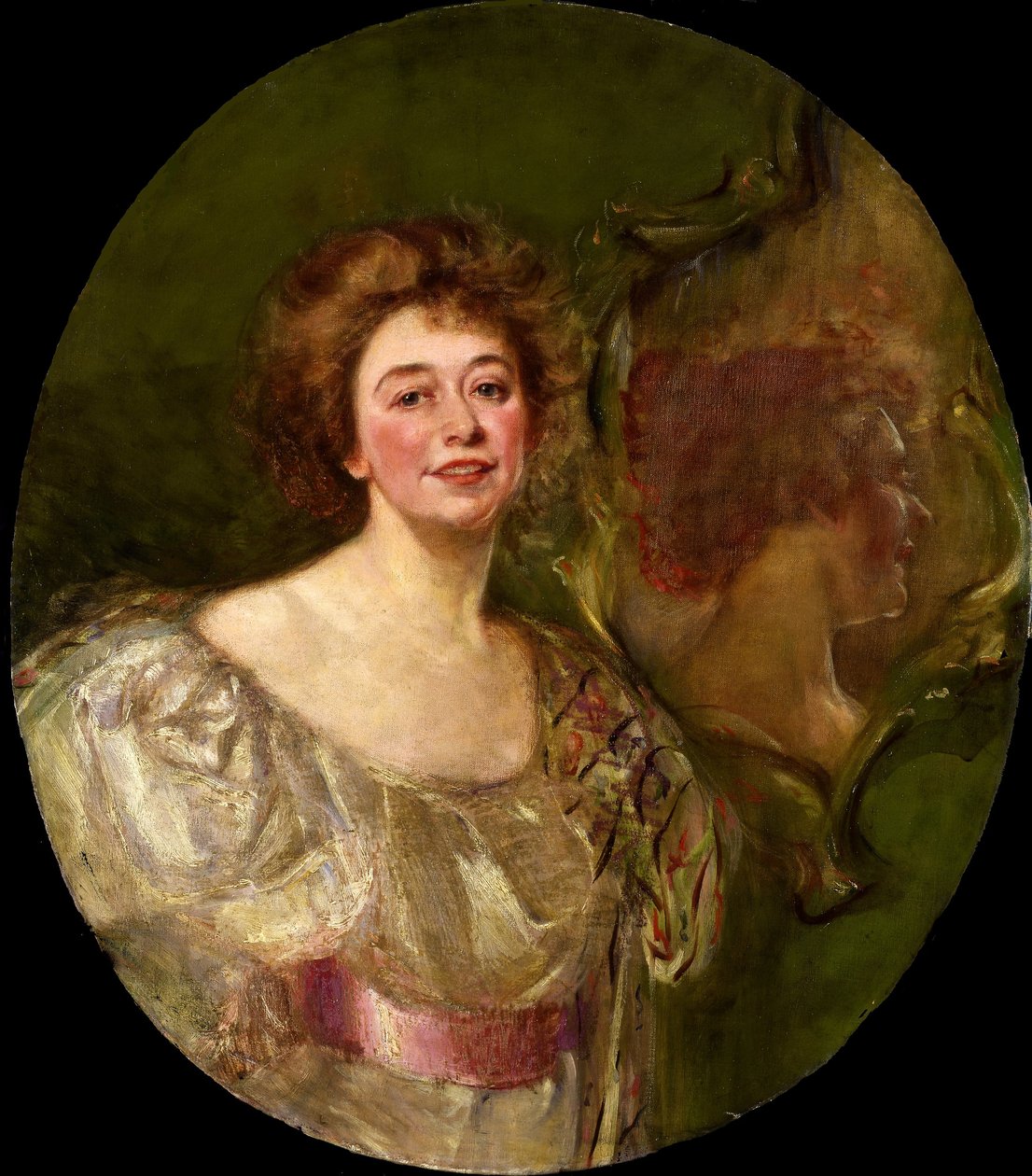 Autoportret odbity w lustrze autorstwa Alice Pike Barney