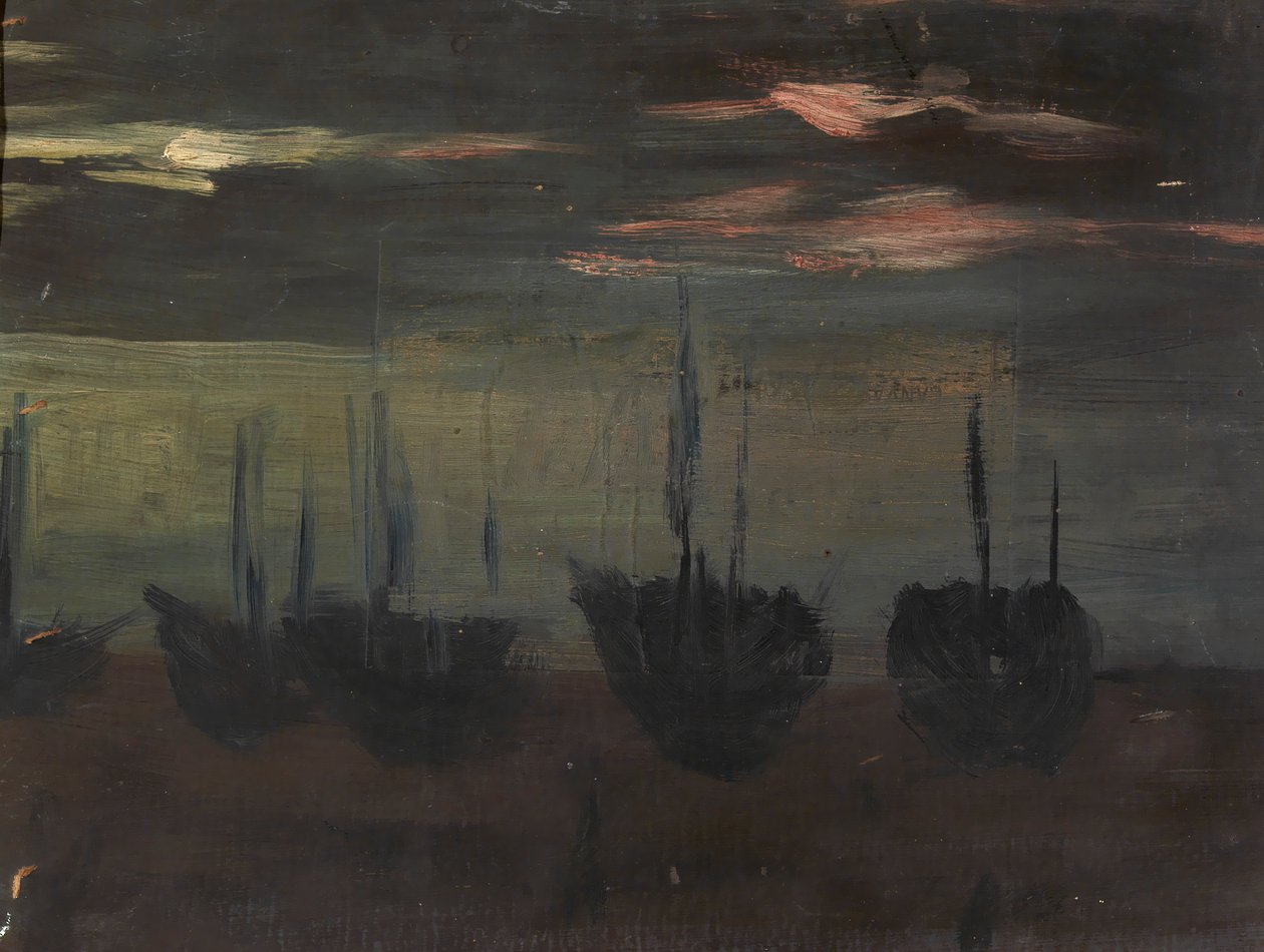 Statki w Moonlight, b.d. autorstwa Alice Pike Barney