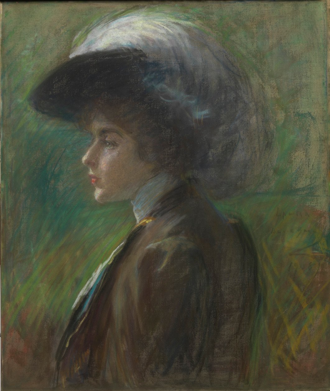 Kapelusz z piórami autorstwa Alice Pike Barney