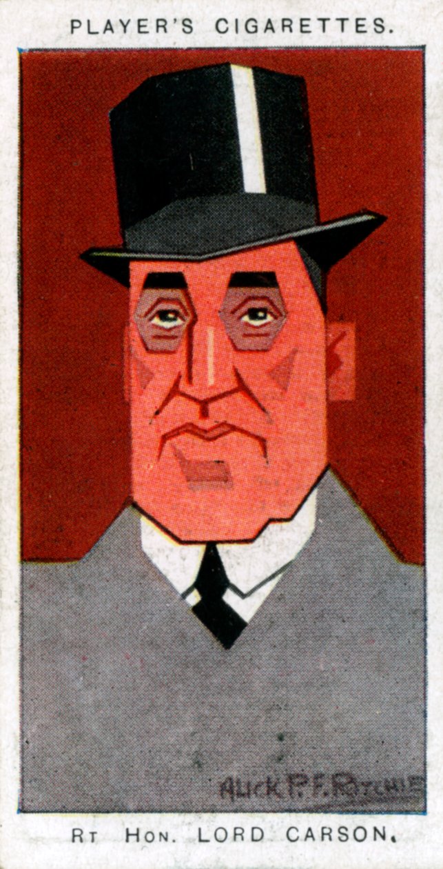 Edward Carson, 1. baron Carson, przywódca i adwokat Ulsteru, 1926. autorstwa Alick P. F. Ritchie