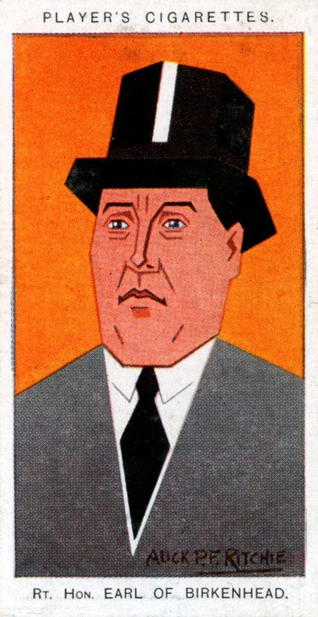 Frederick Edwin Smith, 1. hrabia Birkenhead, lord kanclerz, 1926. autorstwa Alick P. F. Ritchie