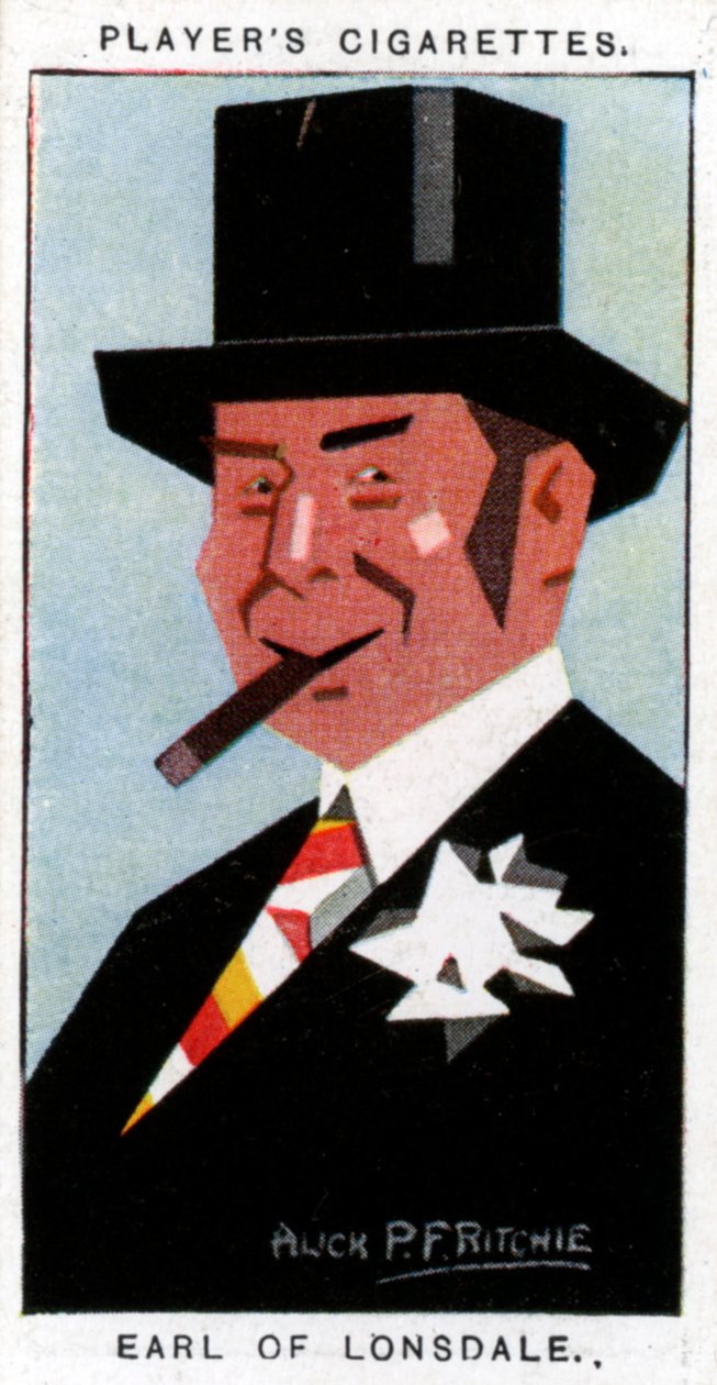 Hugh Cecil Lowther, 5. hrabia Lonsdale, brytyjski sportowiec, 1926. autorstwa Alick P. F. Ritchie