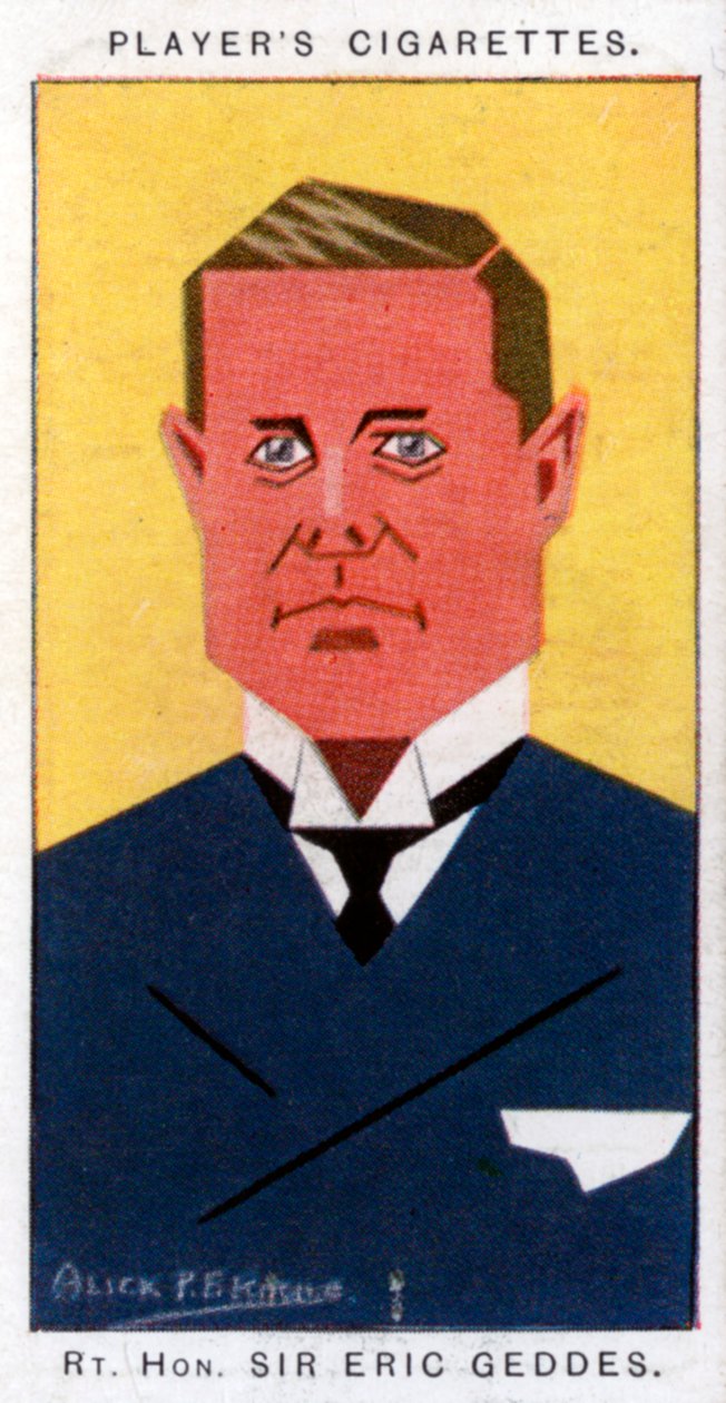 Sir Eric Campbell Geddes, brytyjski polityk, 1926 autorstwa Alick P. F. Ritchie