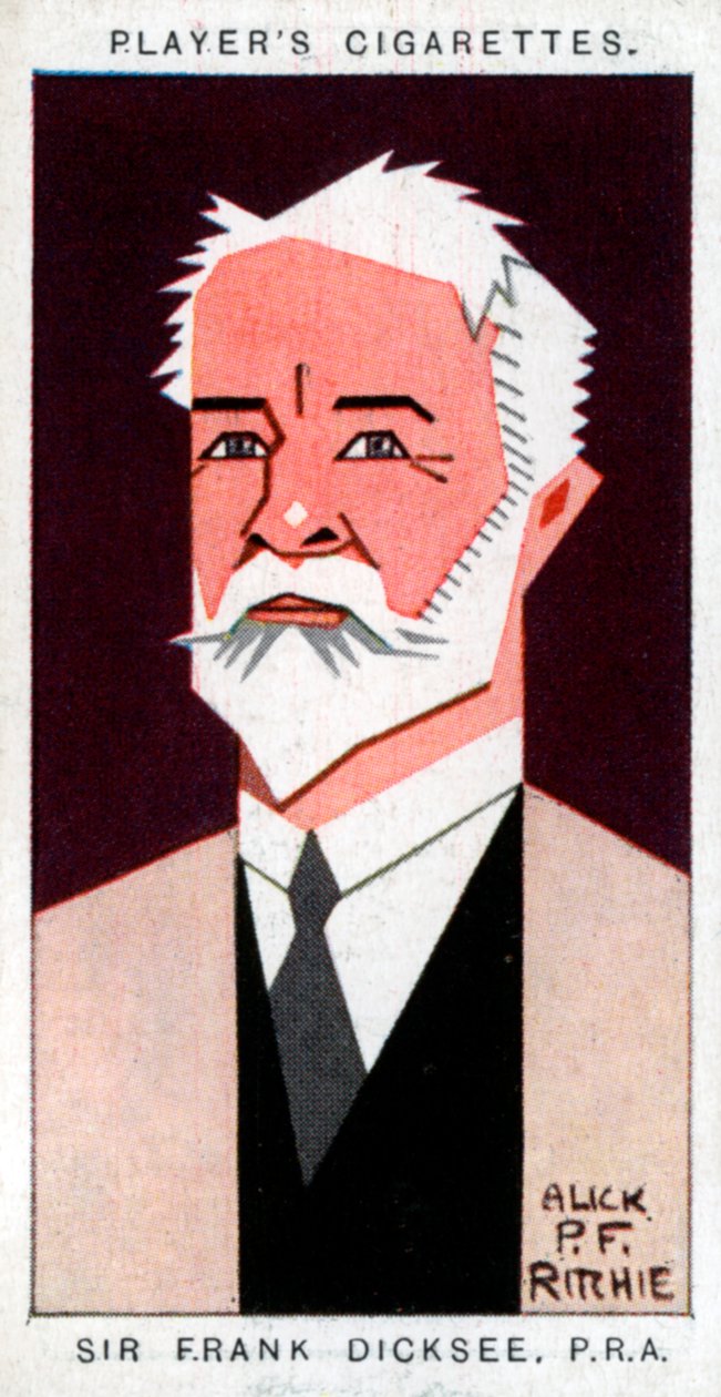 Sir Francis Bernard Dicksee, malarz brytyjski, 1926. autorstwa Alick P. F. Ritchie