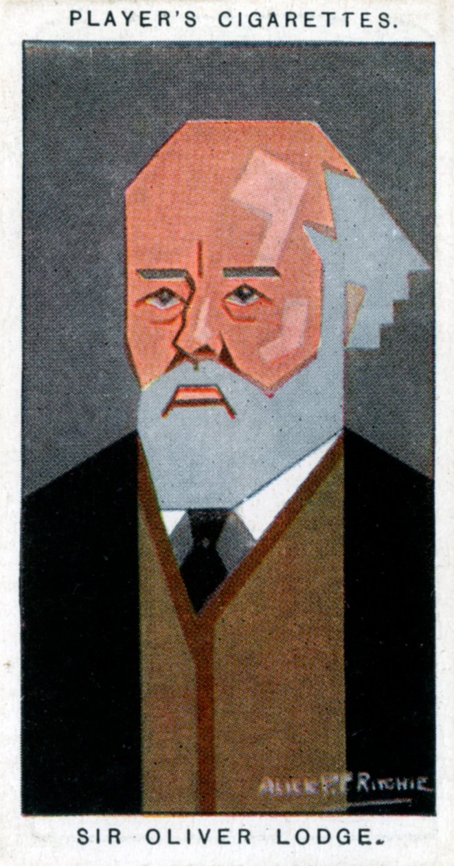 Sir Oliver Lodge, brytyjski fizyk, 1926. autorstwa Alick P. F. Ritchie