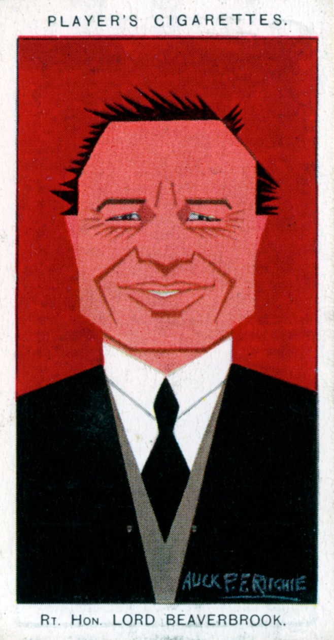 William Maxwell Aitken, 1. baron Beaverbrook, mąż stanu i właściciel gazety, 1926. autorstwa Alick P. F. Ritchie