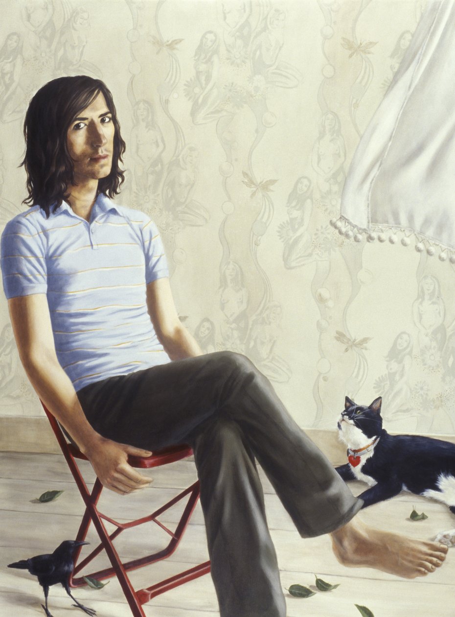 Dziwaczny trójkąt miłosny (akryl i olej na płótnie) autorstwa Alix Contemporary Artist Soubiran Hall
