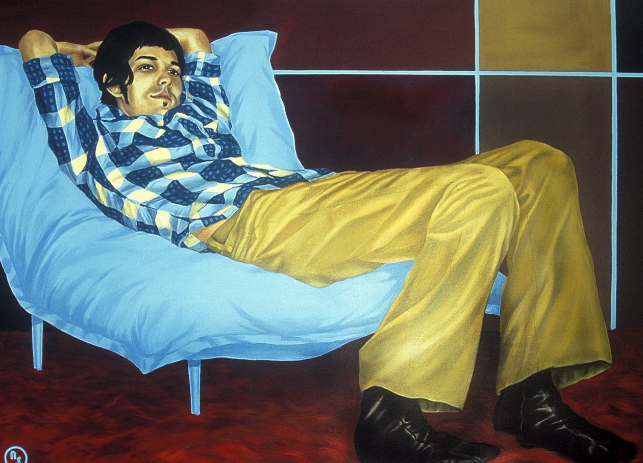 Marzyciel (akryl i olej na płótnie) autorstwa Alix Contemporary Artist Soubiran Hall