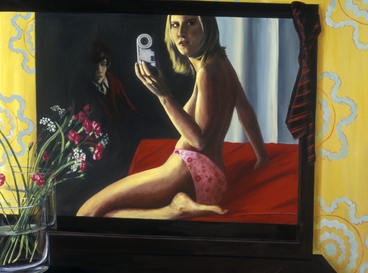 Bielizna, 2000 (akryl na płótnie) autorstwa Alix Contemporary Artist Soubiran Hall