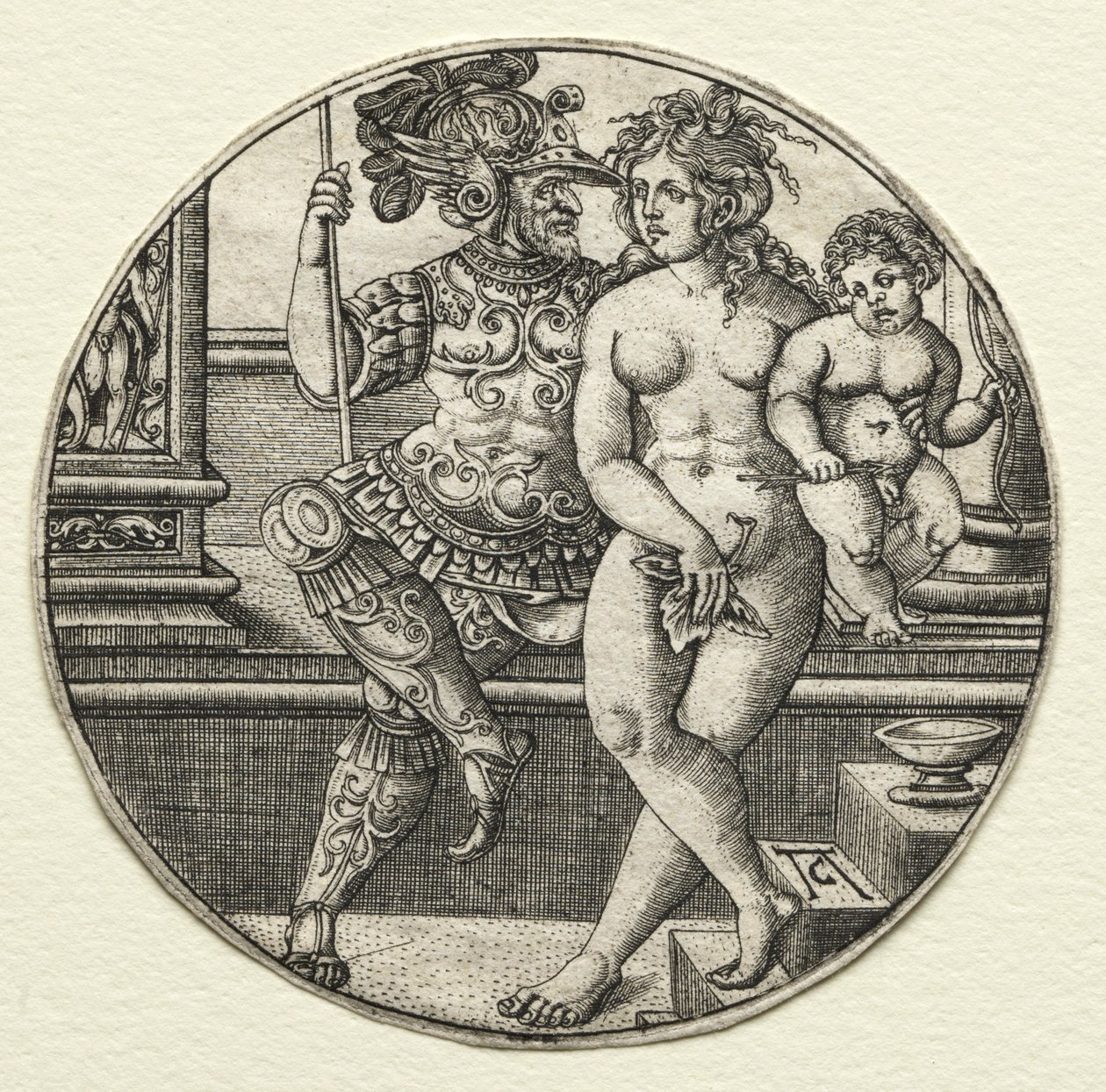 Mars, Wenus i Kupidyn, 1520. autorstwa Allaert Claesz