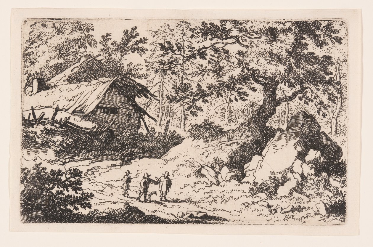 The Ruinous Cottage autorstwa Allaert van Everdingen
