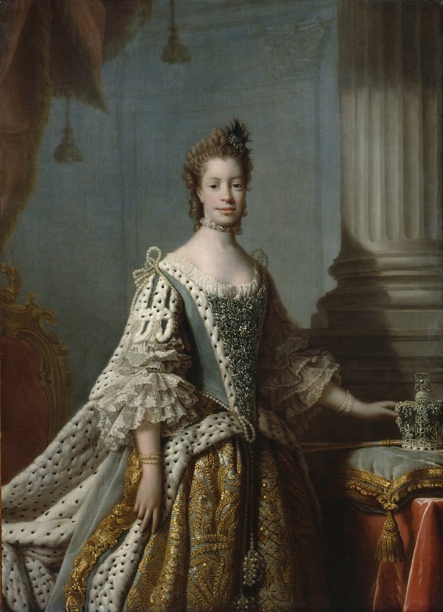 Charlotte Sophia z Meklemburgii-Strelitz, 1762 autorstwa Allan Ramsay