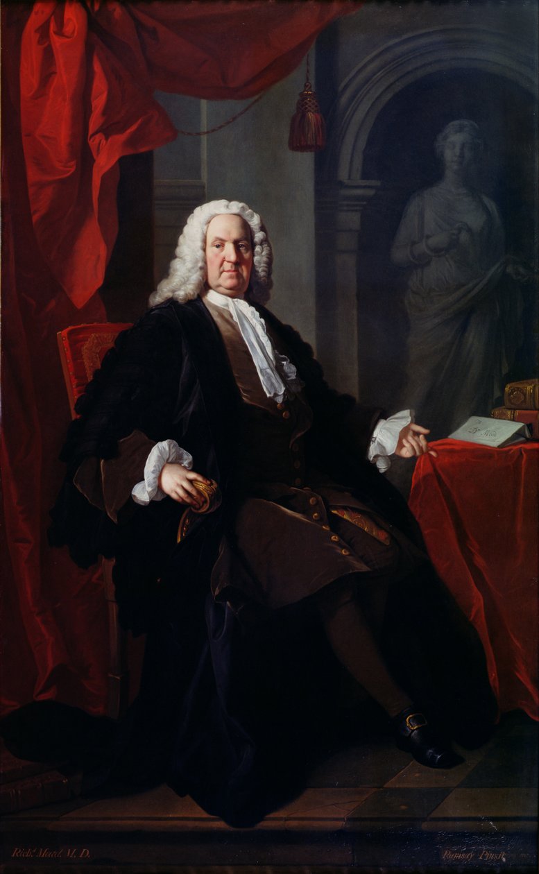 Portret doktora Richarda Meada, 1747 autorstwa Allan Ramsay