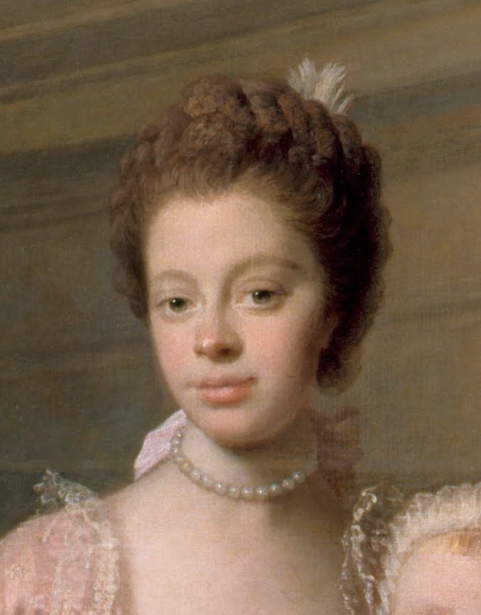 Królowa Charlotte 1744-1818 ze swoimi dwoma najstarszymi synami autorstwa Allan Ramsay
