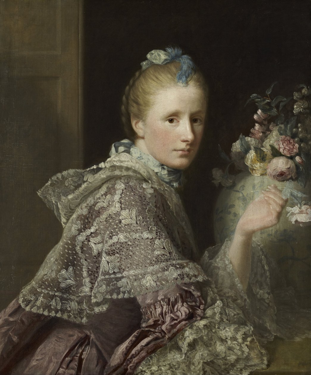 Żona artysty - Margaret Lindsay z Evelick, ok. 1726-1782 autorstwa Allan Ramsay
