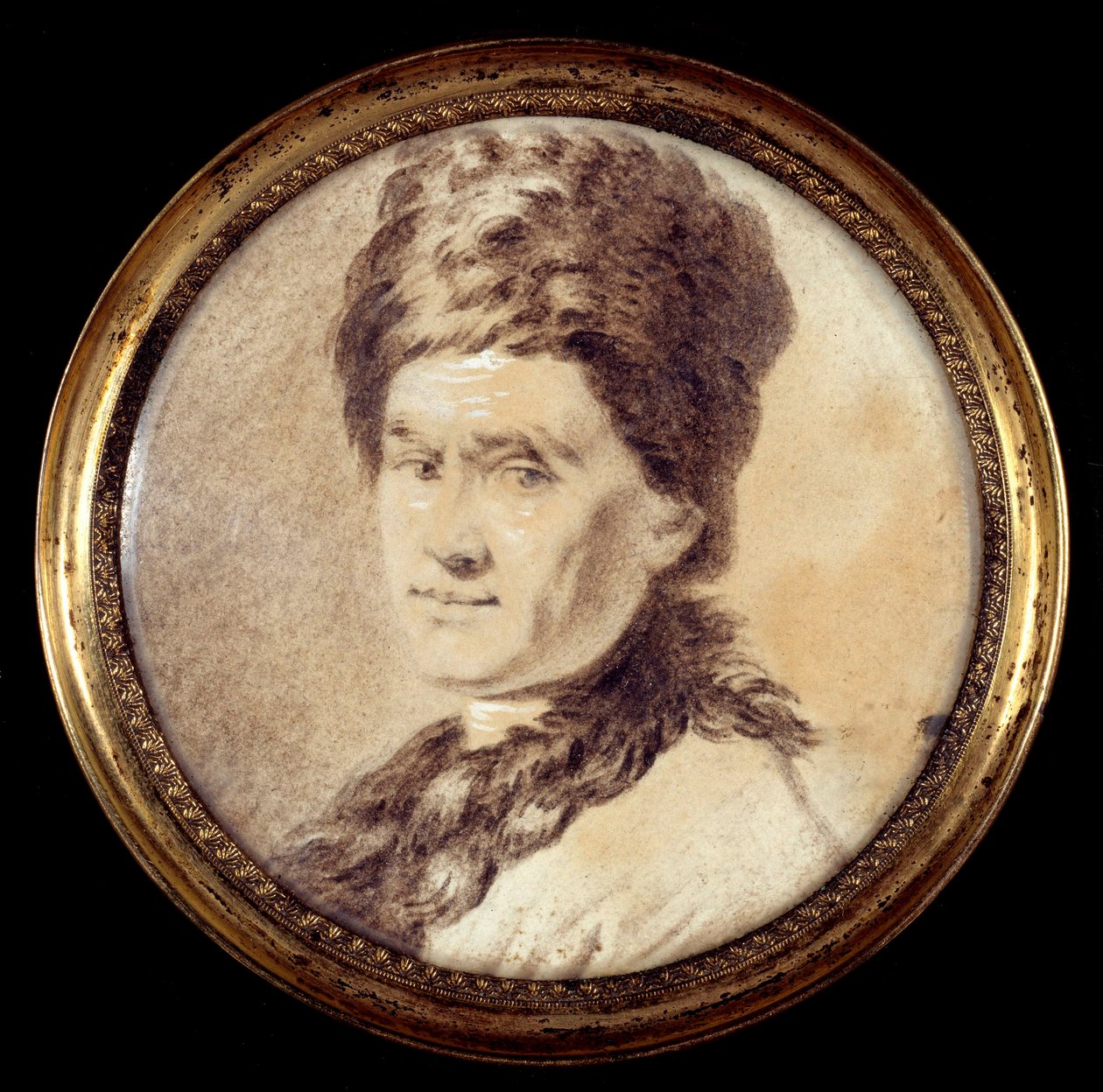 Portret szwajcarskiego filozofa Jeana Jacquesa Rousseau (1712-1778) w stroju ormiańskim Anonimowy rysunek autorstwa Allana Ramsaya. XVIII-wieczny Paryż, Musee Carnavalet autorstwa Allan (after) Ramsay