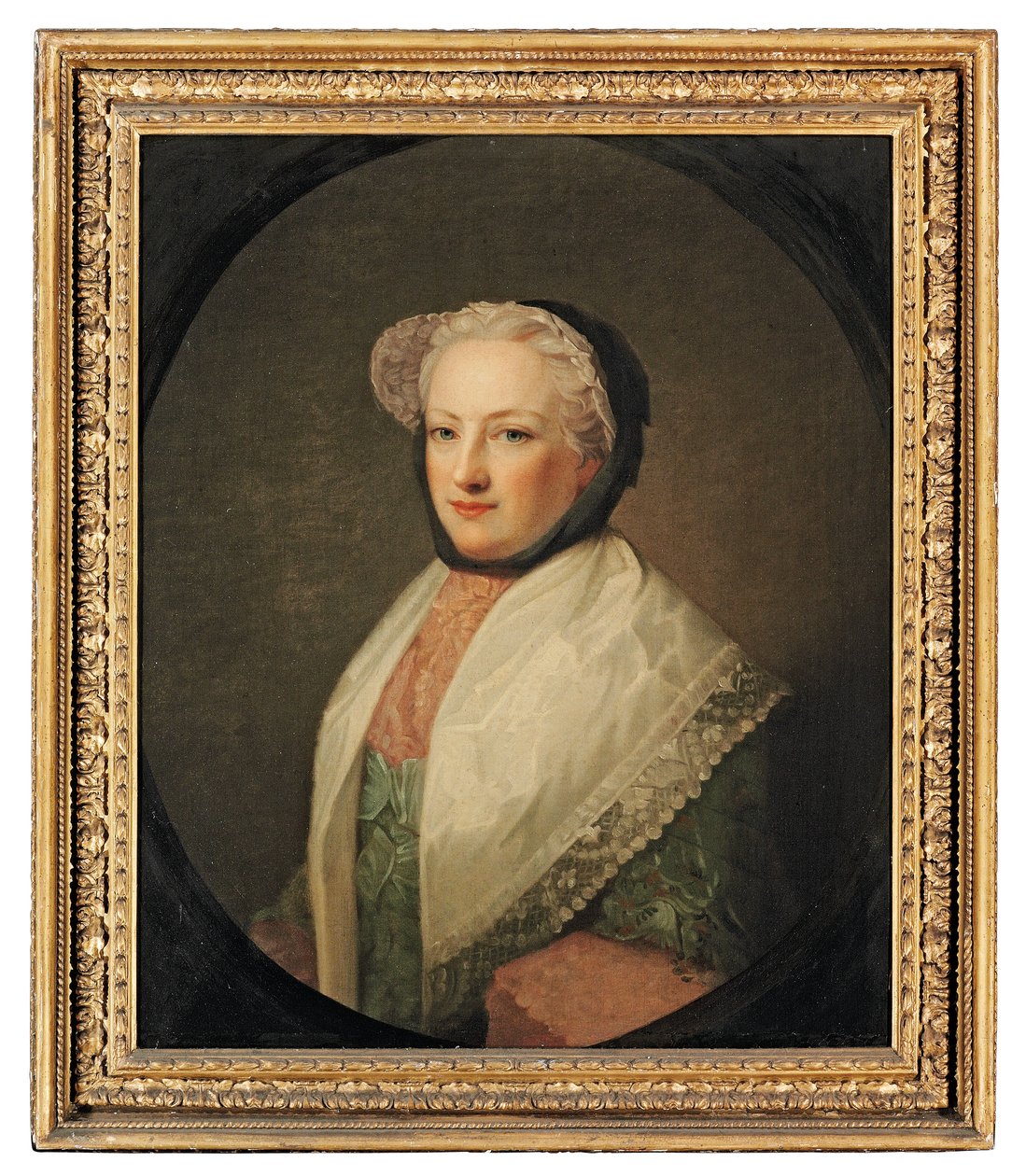 Portret Anne Drelincourt, Lady Primrose (ok.1709-1775) (olej na płótnie) autorstwa Allan (follower of) Ramsay