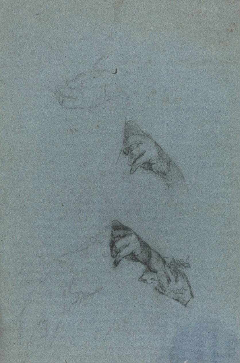 Studia ręczne [verso] autorstwa Allan Ramsay
