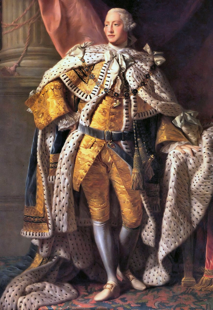 Król Jerzy III autorstwa Allan Ramsay