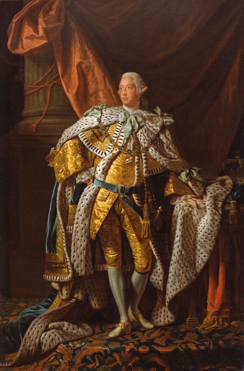 Król Jerzy III autorstwa Allan Ramsay