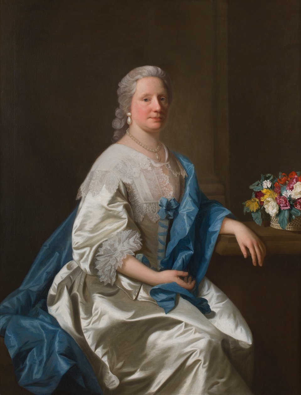 Portret Anne Leighton (olej na płótnie) autorstwa Allan Ramsay