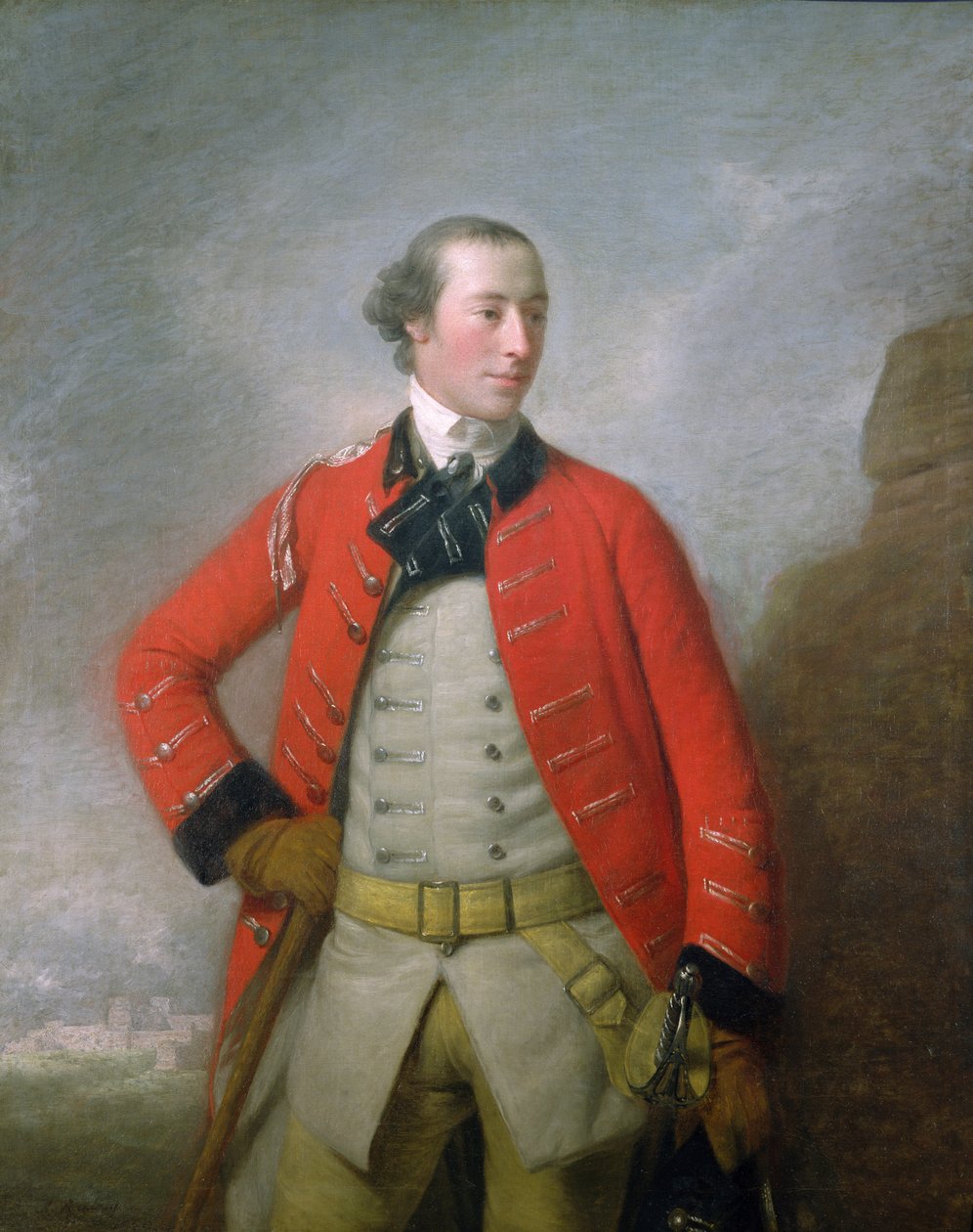Portret kapitana Sir William-Peer Williams, c.1759 autorstwa Allan Ramsay