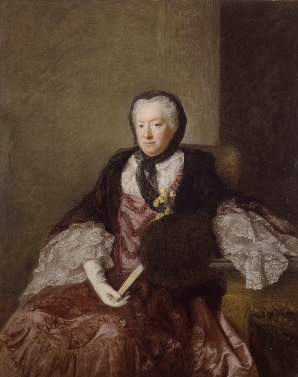 Portret pani Marii Martin, 1761 autorstwa Allan Ramsay