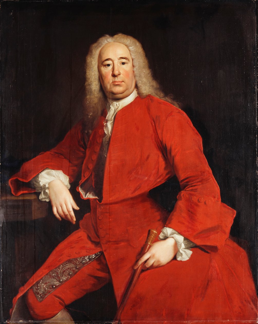 Portret dżentelmena, tradycyjnie identyfikowany jako George Frederick Handel, 1740 autorstwa Allan Ramsay