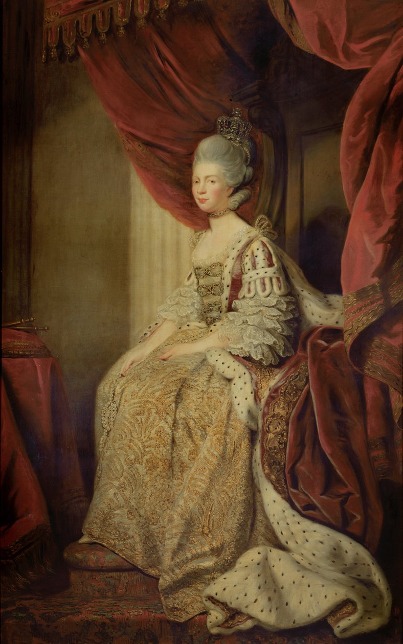Królowa Charlotta autorstwa Allan Ramsay