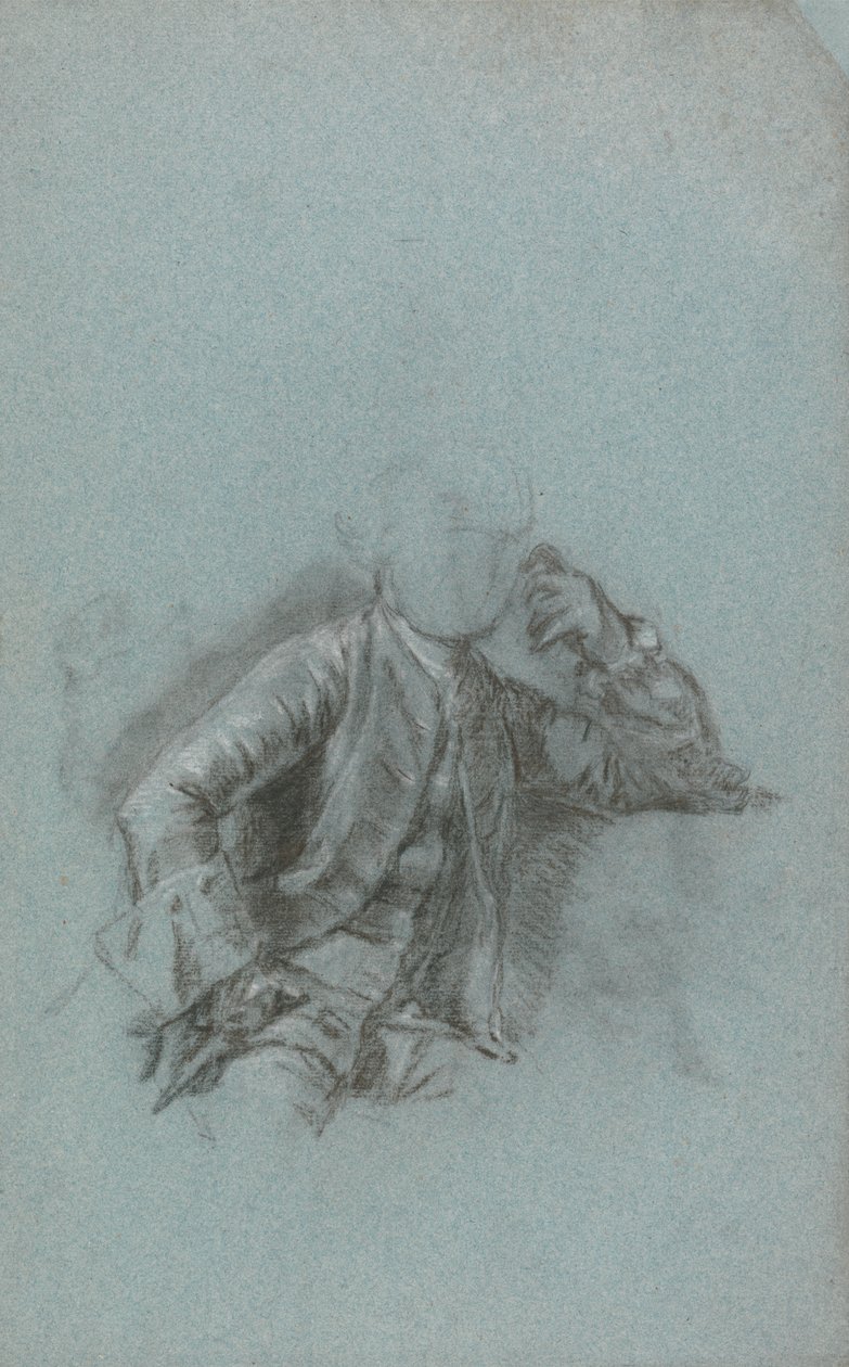 Studium do portretu siedzącego dżentelmena autorstwa Allan Ramsay