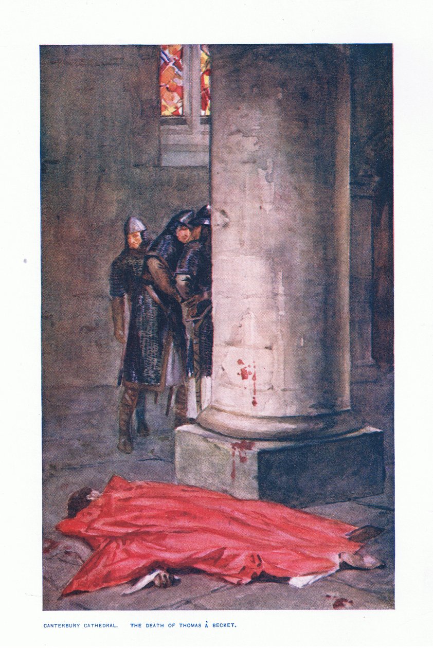 Katedra w Canterbury: Śmierć Thomasa A Becketta, ilustracja z Children
