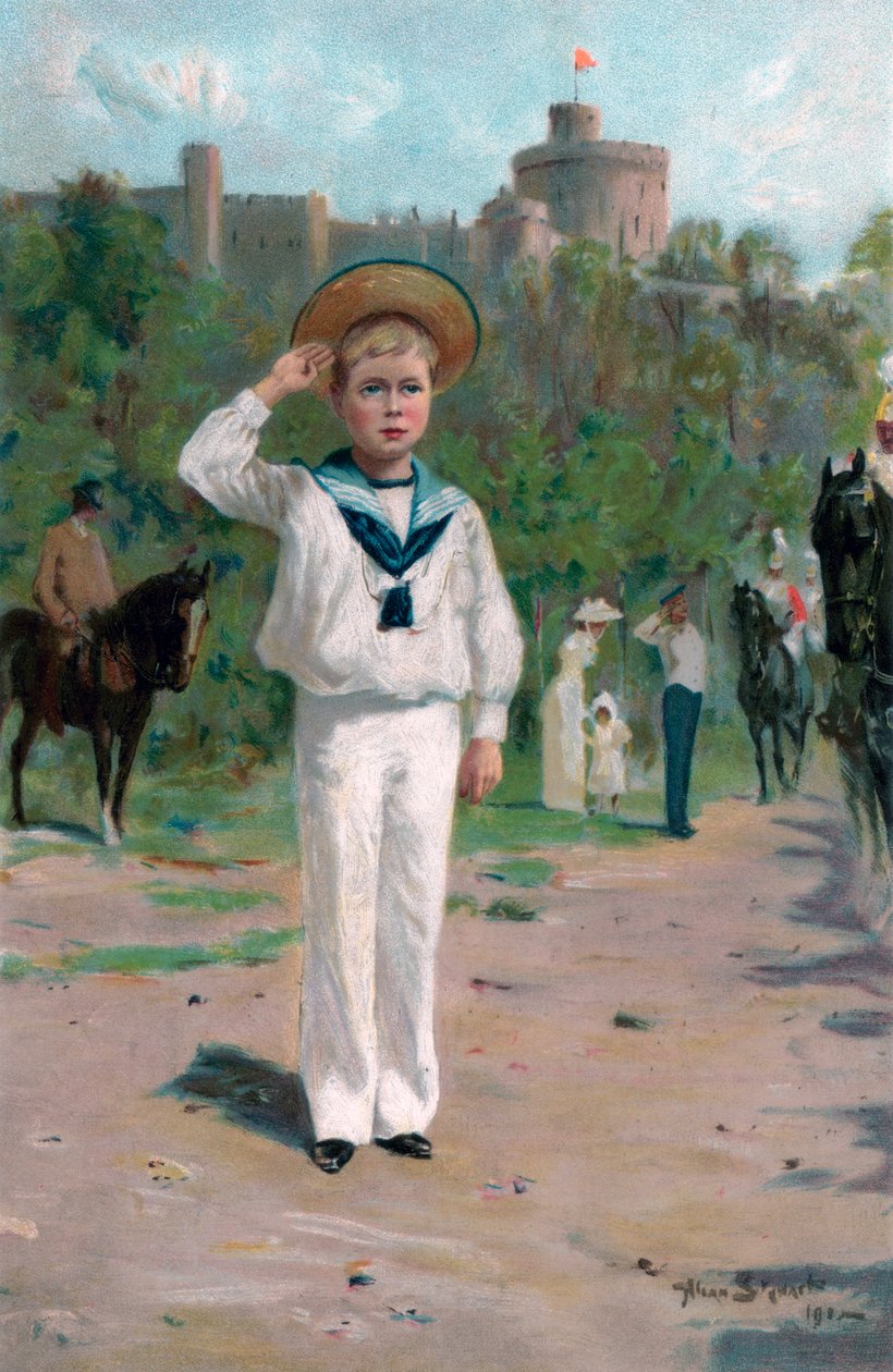 Edward, książę Walii, pozdrawiając kolory, 1902 autorstwa Allan Stewart