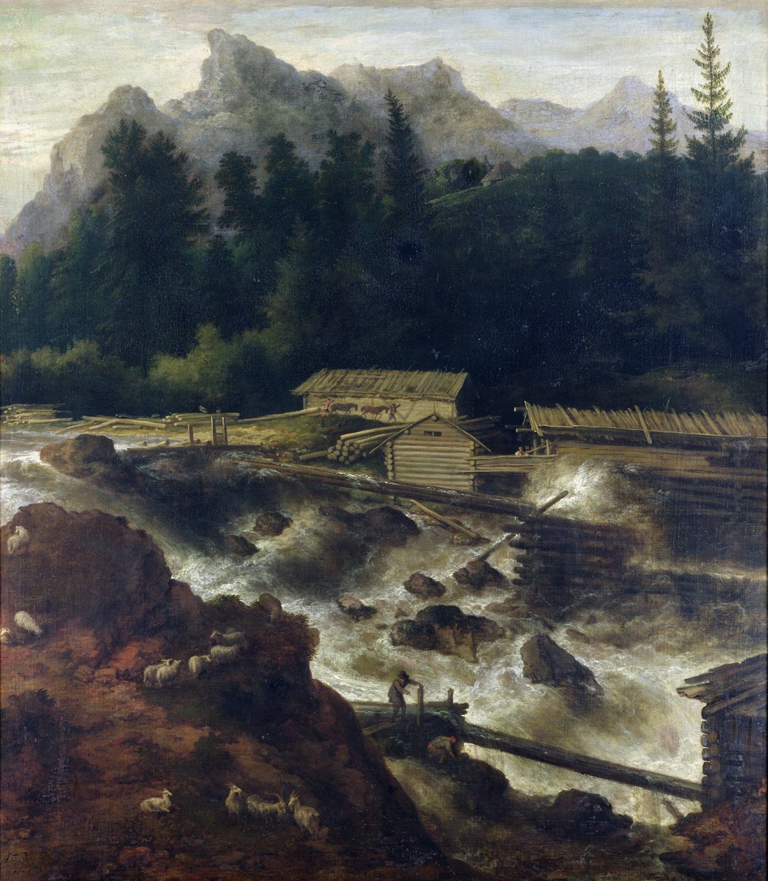 Pejzaż skandynawski, 1670 autorstwa Allart van Everdingen