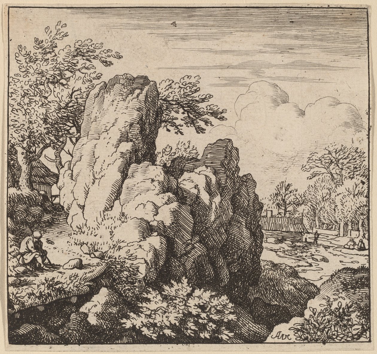 Duża Skała, prawdopodobnie ok. 16451656. autorstwa Allart van Everdingen
