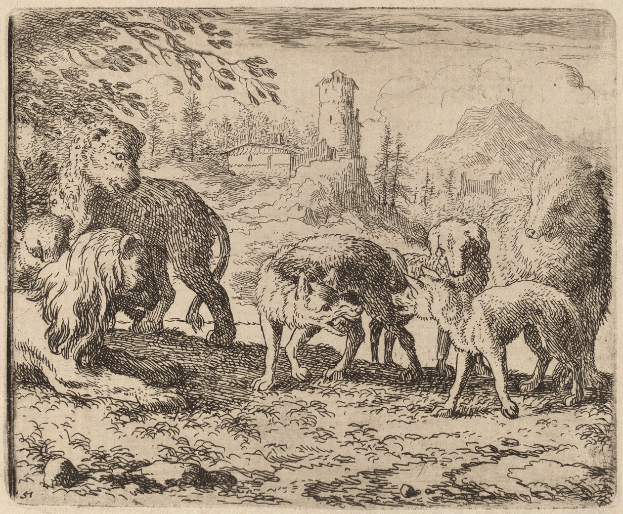 Reynard Skazany, prawdopodobnie ok. 16451656. autorstwa Allart van Everdingen