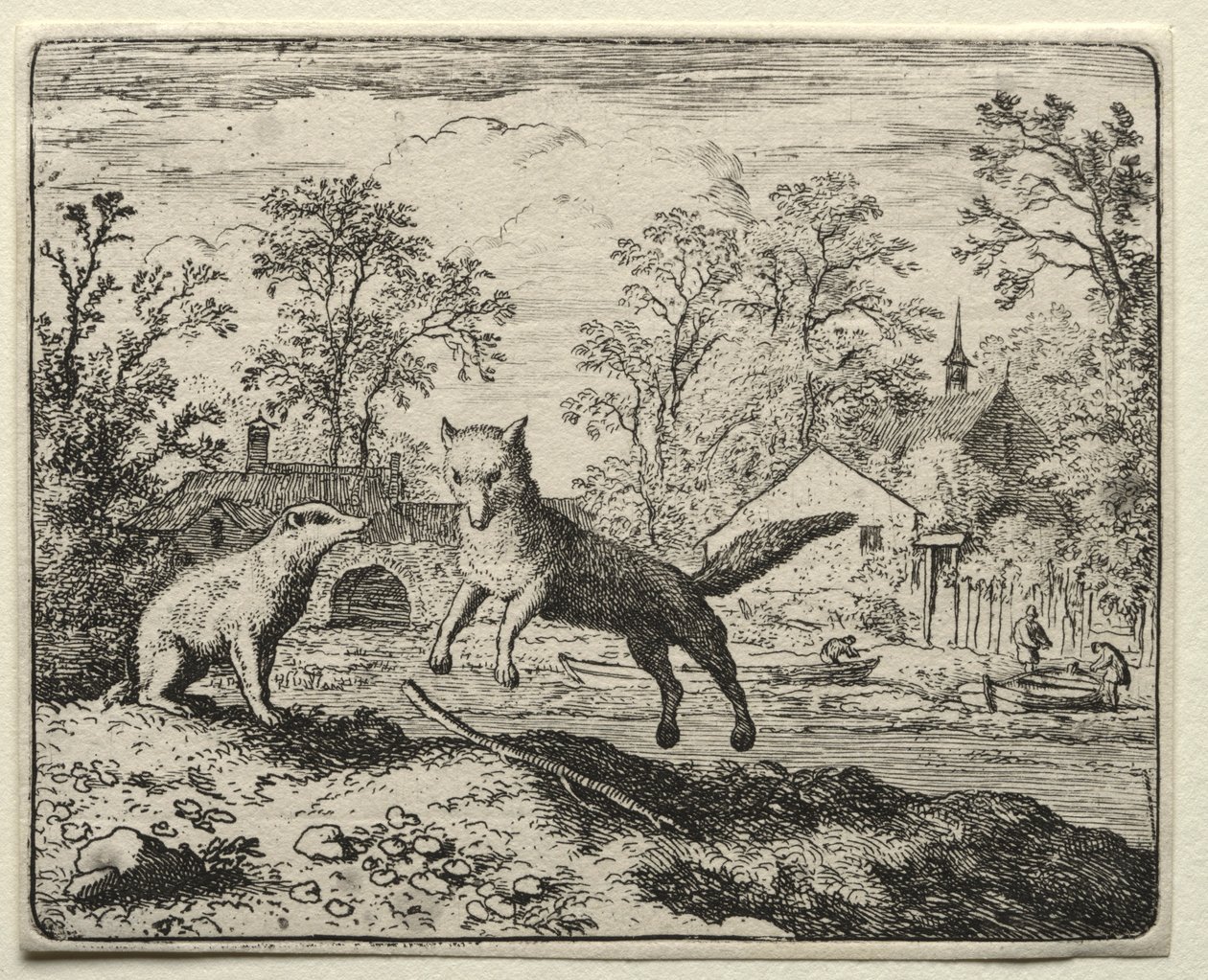 Reynard the Fox: Reynard robi pokutę. autorstwa Allart van Everdingen