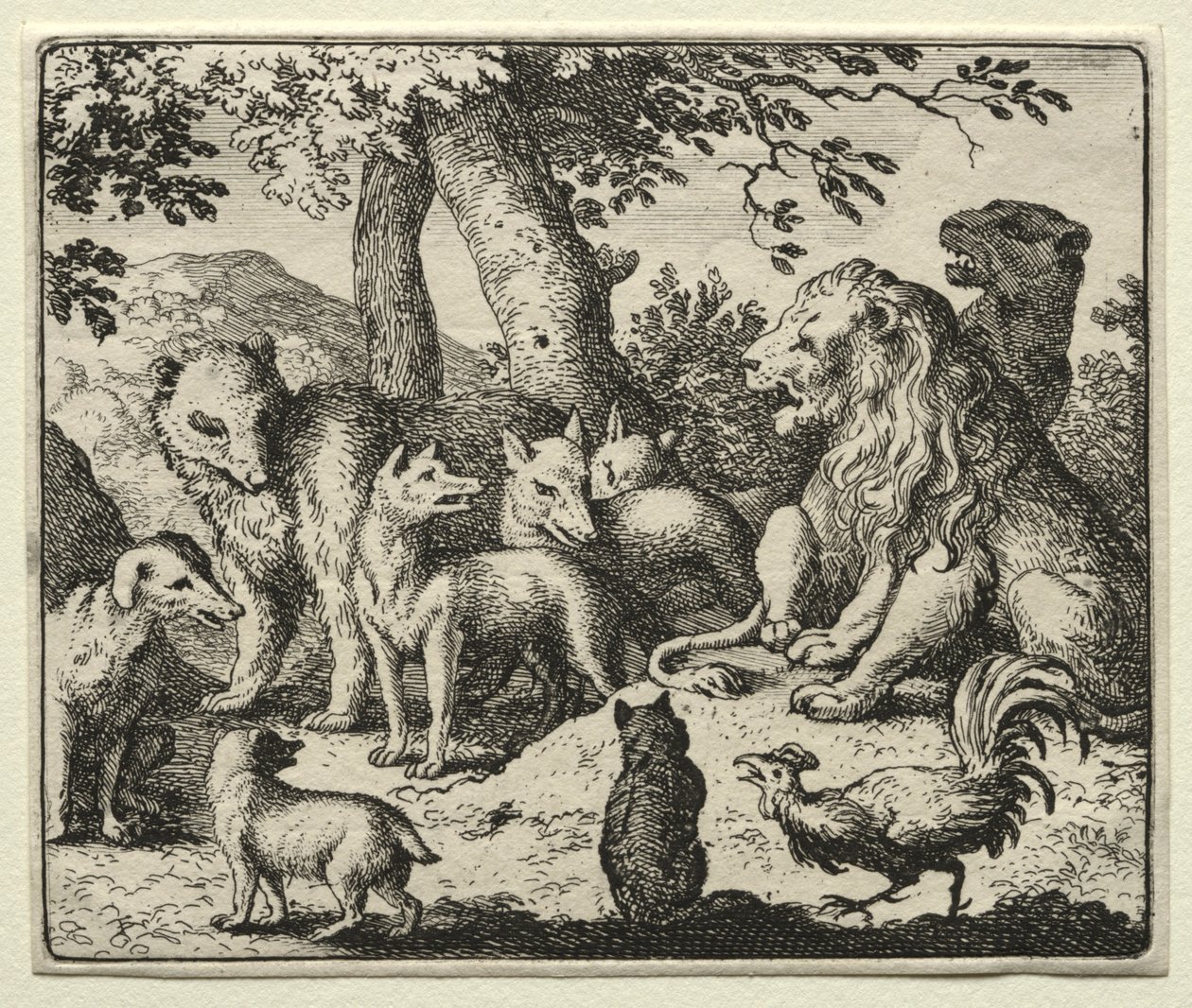 Reynard the Fox: Reynard uniewinnia się. autorstwa Allart van Everdingen
