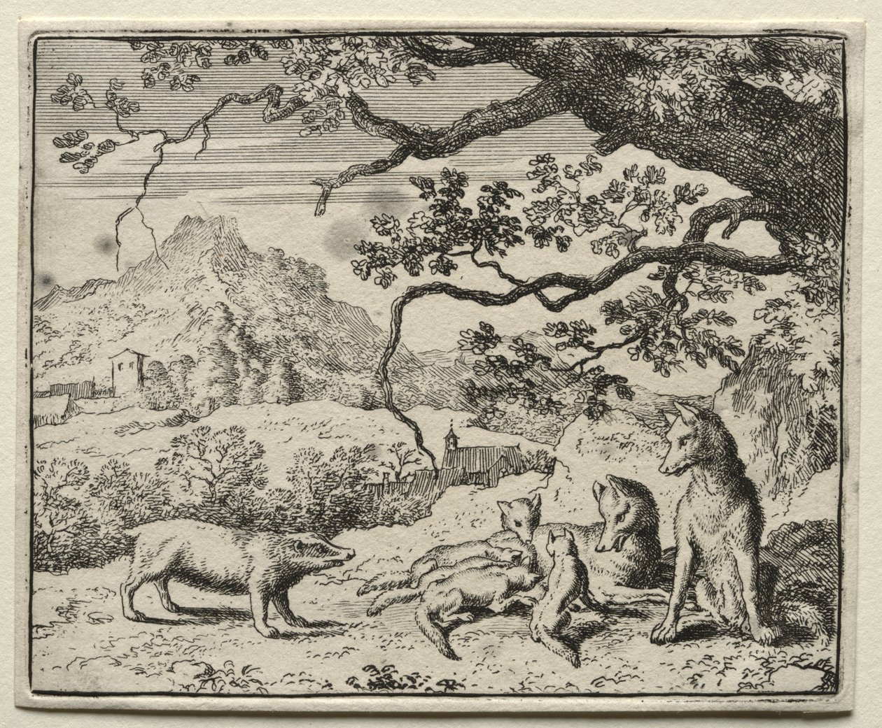Reynard the Fox: Borsuk wzywa Reynarda na dwór autorstwa Allart van Everdingen