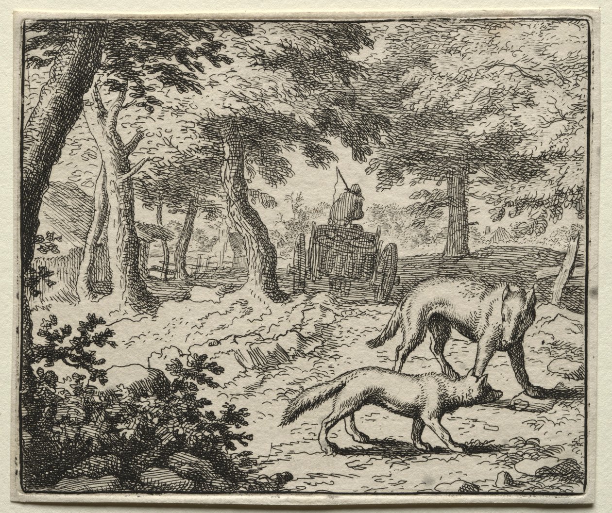 Reynard the Fox: The Badgers Defense of Reynard. autorstwa Allart van Everdingen