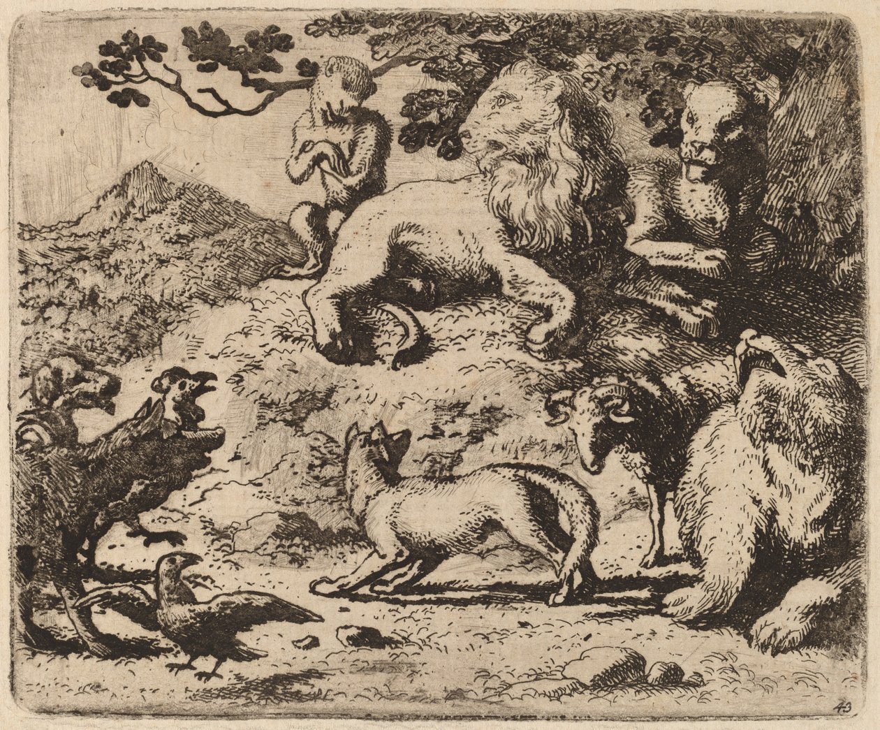 Wrogowie Reynarda są przerażeni, prawdopodobnie ok. 16451656. autorstwa Allart van Everdingen